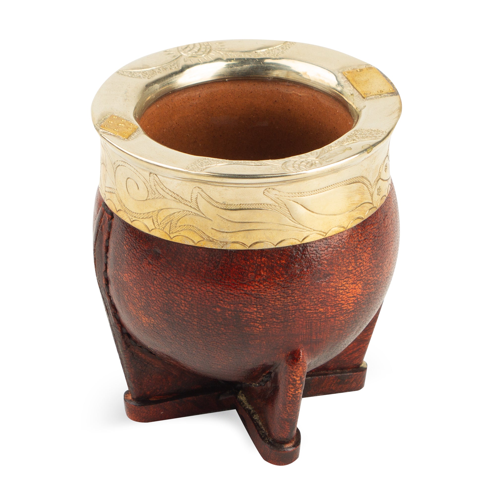 Imperial Style - Crafted Ceramic Mate Teacup – Wrapped in Coppery